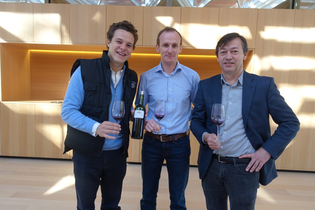 Thibault Pontallier, Sébastien Vergne and Philippe Bascaule, new director of Château Margaux