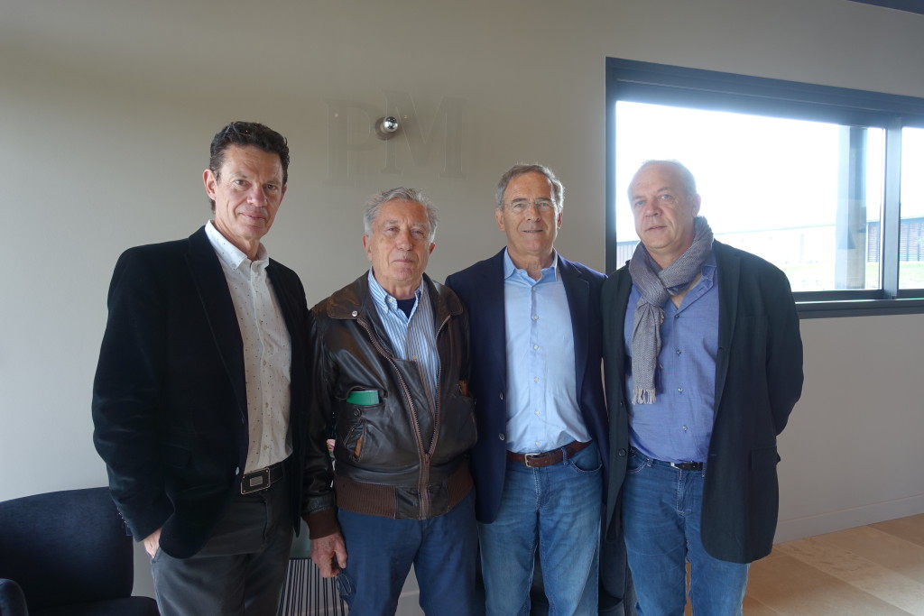 Conférence sur le millésime 2016 à Pavie-Macquin. Jacques Perrin, Jacques-Olivier Gratiot, Nicolas Thienpont, Stéphane Derenoncourt